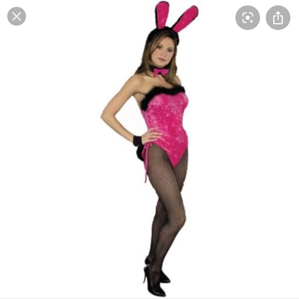 Sexy playboy bunny outfit valentines large fur l